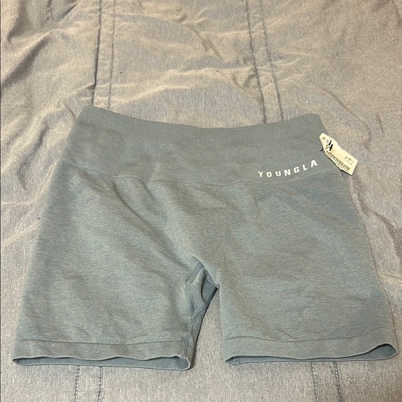 YoungLA Pants - YoungLA Women's Blue Bike Shorts